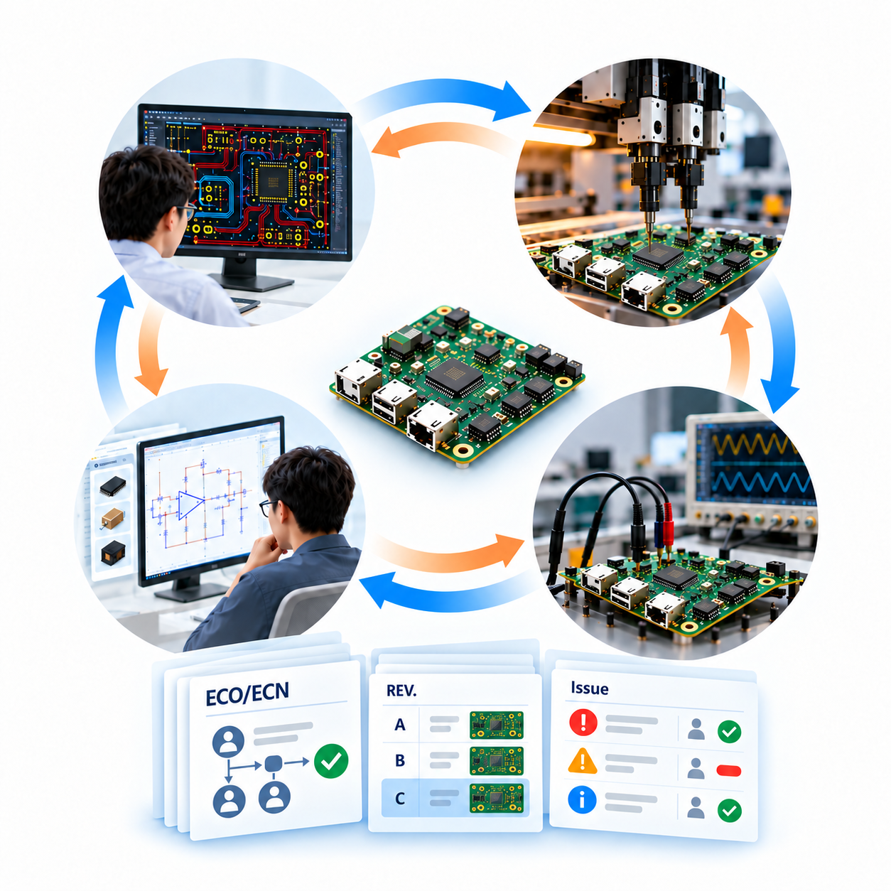 PCB 개발의 반복적인 Iteration과 Revision 관리